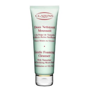 Clarins Gentle Foaming Cleanser with Tamarind and Purifying Micro Pearls for Unisex, 4.4 Ounce