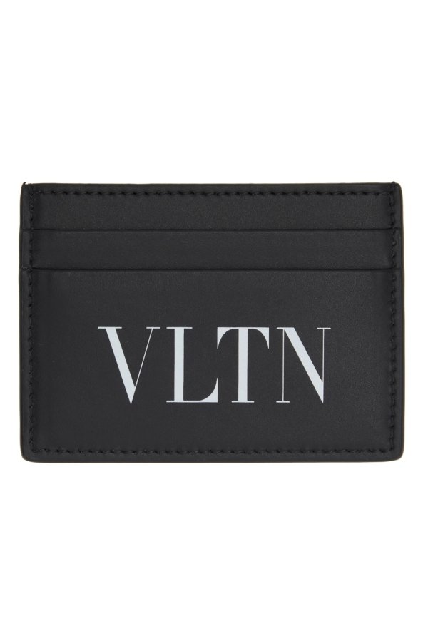 Black & White 'VLTN' Card Holder