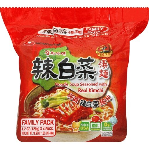 Kimchi Flavor Noodle Soup (4Pk) 
