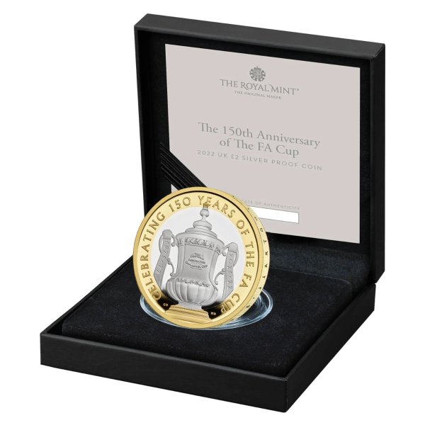 The 150th Anniversary of the FA Cup 2022 UK £2 Silver Proof Coin