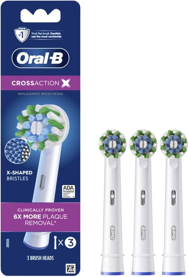Oral-B Cross Action多角度清洁型刷头 3个