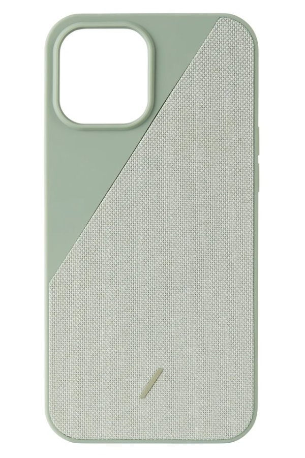 iPhone 12 Pro Max Case 绿色拼接手机壳