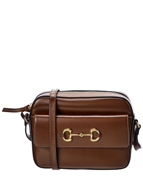 Horsebit 1955 Leather Shoulder Bag / Gilt