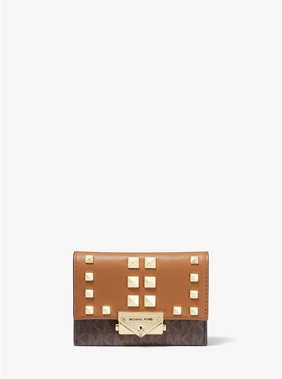 Cece Small Studded Logo and Leather Wallet