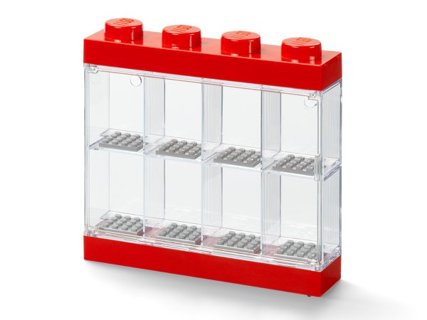 8-Minifigure Display Case – Red 5006151 | Minifigures | Buy online at the Official LEGO® Shop US