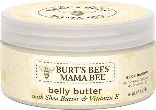 Mama Bee Belly Butter, Fragrance Free Lotion, 6.5 Ounce Tub