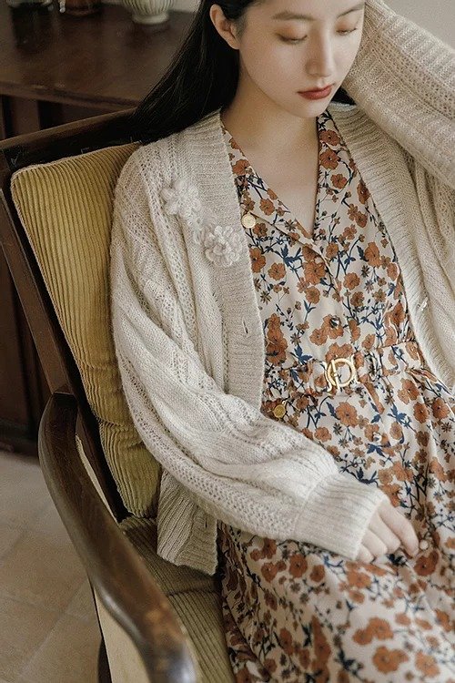MOLIFUSU | Jenny Crochet Cardigan