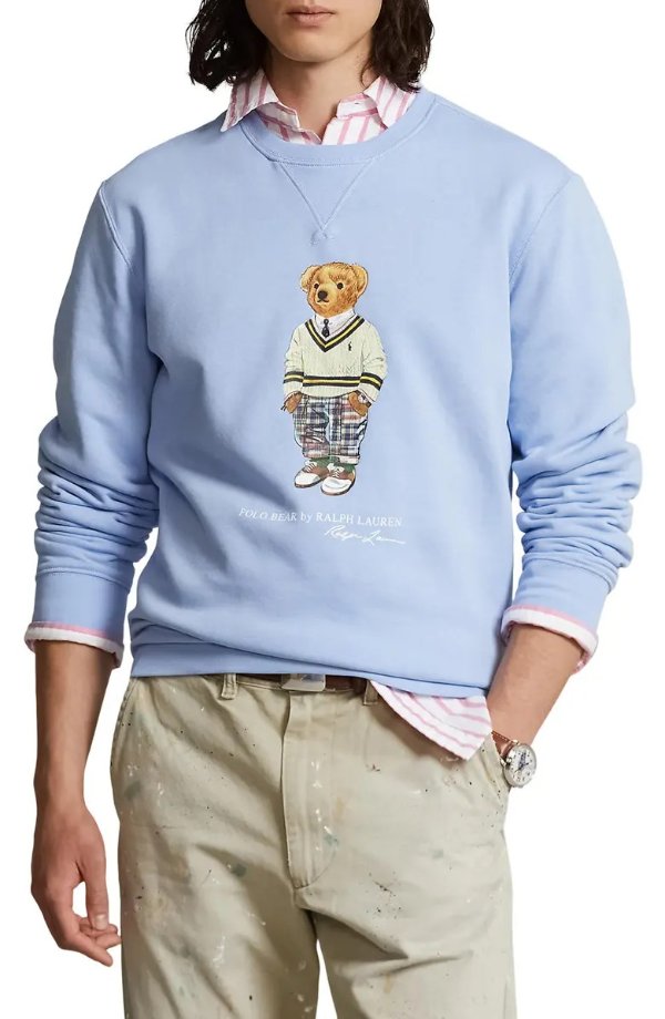 Polo Bear Fleece Graphic Sweatshirt