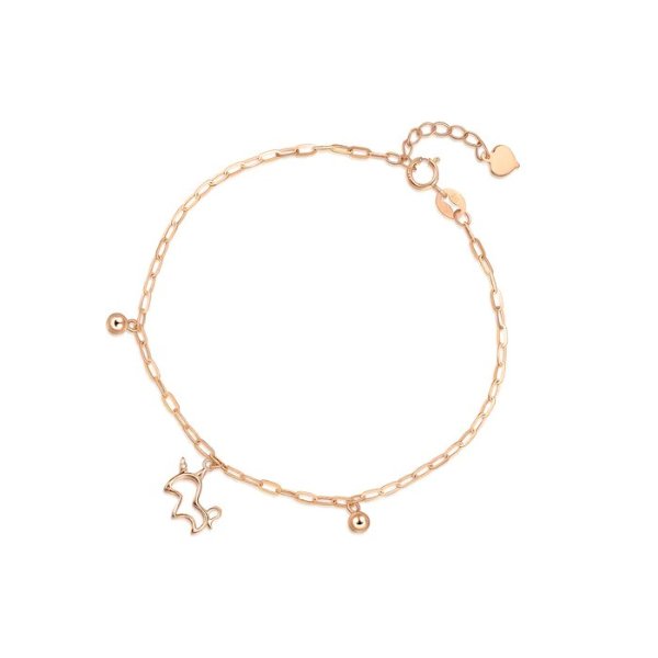 Minty Collection 18K Rose Gold Unicorn Bracelet | Chow Sang Sang Jewellery eShop