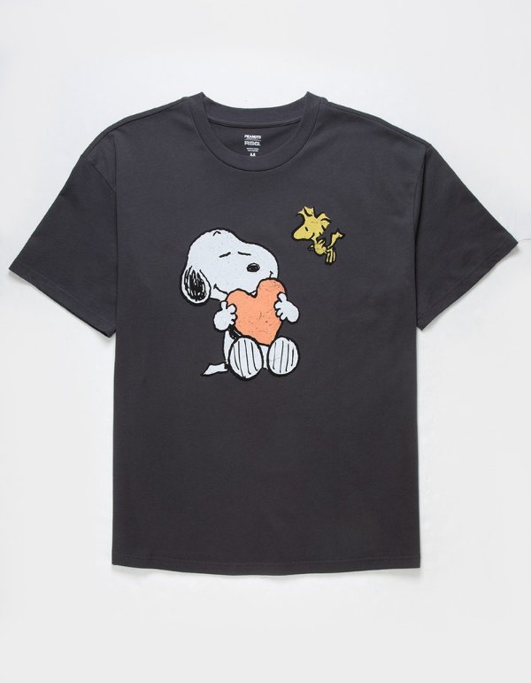 RSQ x Peanuts Love Collection Mens Big Heart Tee