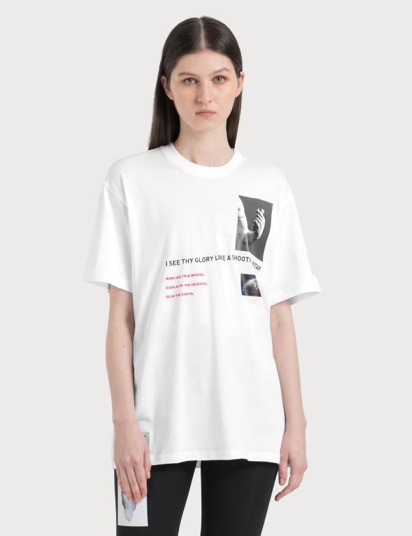 Montage Print Cotton Oversized T-shirt