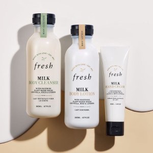 上新：Fresh 新款牛奶身体护理系列热卖 春夏温和保湿