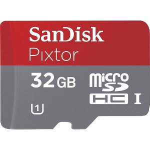 SanDisk Pixtor 32GB microSDHC / SDHC UHS-I Memory Card