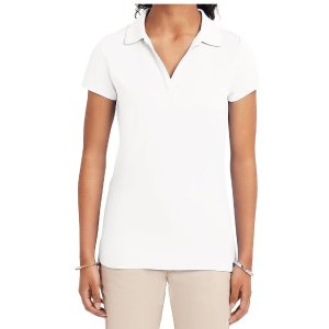 IZOD Uniform Short Sleeve Performance Polo Shirt, White