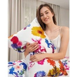 X Mika Ninagawa Exclusive Lily Chrysanthemum Pillowcase