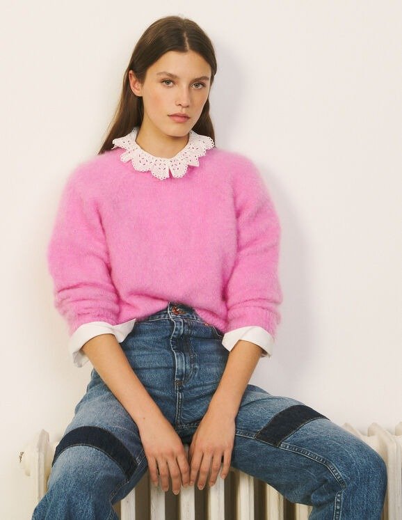 Mohair knit sweater