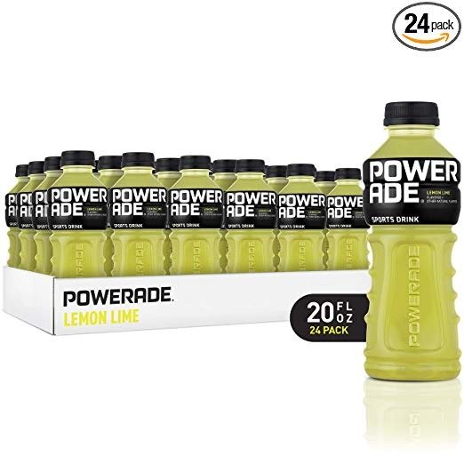 , Electrolyte Enhanced Sports Drinks w/ vitamins, Lemon Lime, 20 fl oz, 24 Pack