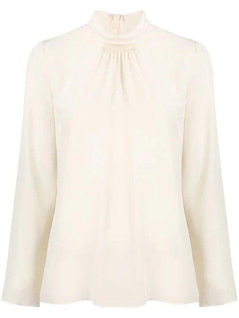 long-sleeve blouse