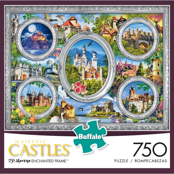 Majestic Castles Enchanted Frame 750 Piece Jigsaw Puzzle