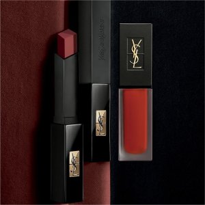 即将截止：YSL Beauty 彩妆香氛热卖 收小黑条新色号 唇膏4件套