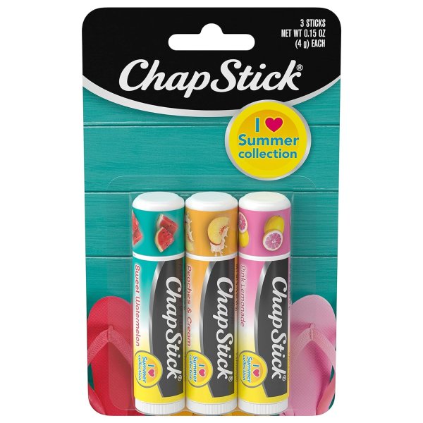 Chapstick I Love Summer Collection Lip Tube (Pack of 3)