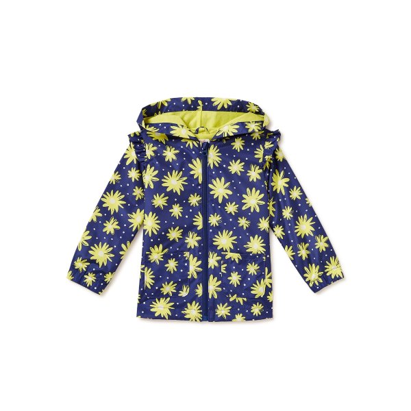 Baby and Toddler Girls' Printed Windbreaker Jacket