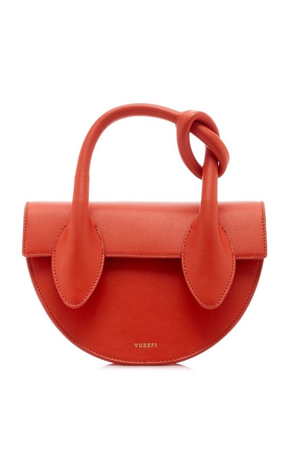 Dolores Mini Knotted Leather Top Handle Bag