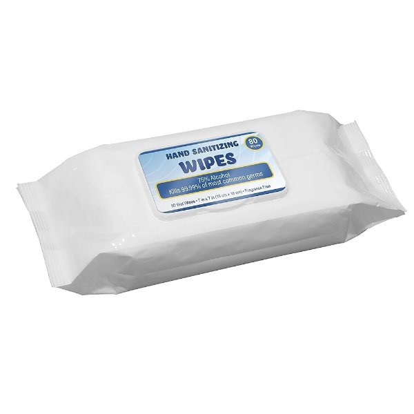 Hand Sanitizer Wipes, 80 Wipes (MED1501)