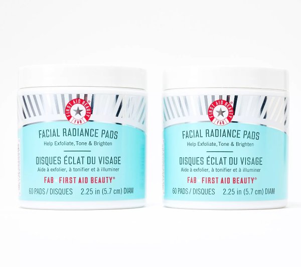 First Aid Beauty Set of 2 60-count Facial Radiance Pads
