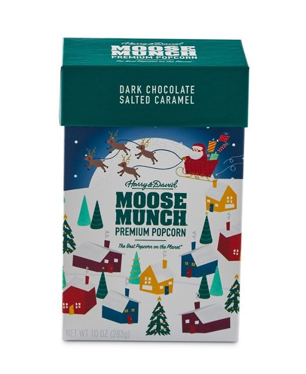 Moose Munch 黑巧克力焦糖盐渍爆米花10人oz