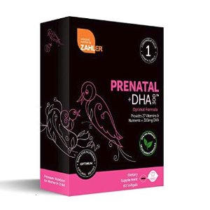 Zahler Prenatal DHA, Premium Prenatal Vitamins for Mother and Child, 60 Count
