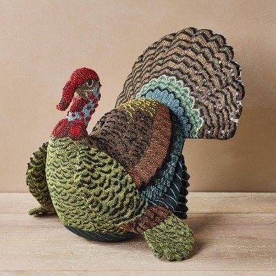 Fall Turkey Shaped Pillow - John Derian for Target