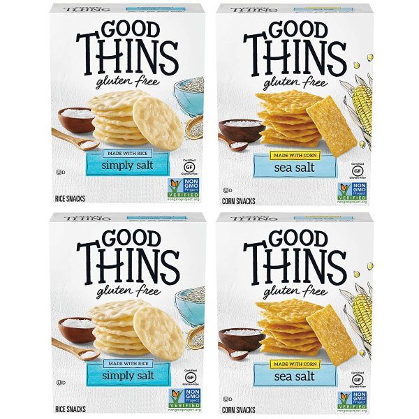 Good Thins 玉米脆片+米饼混合装 4盒