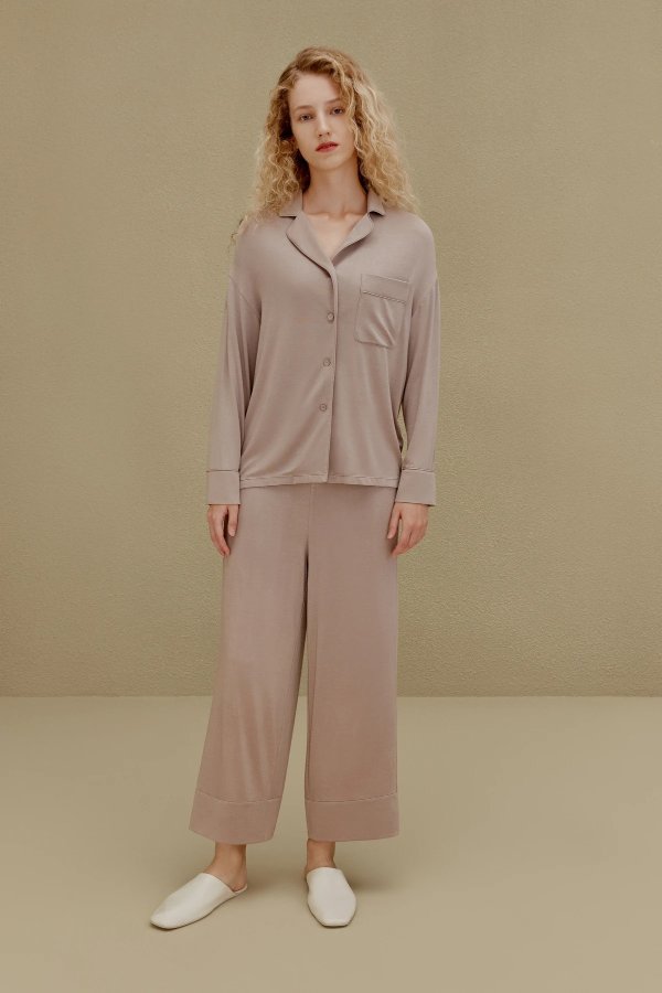 2021 Classic Cozy Button-Up Pajama Top