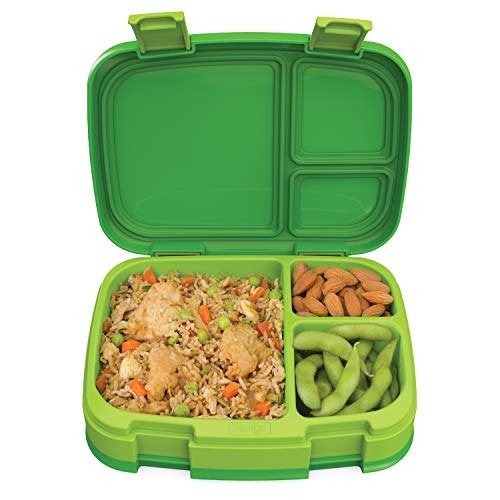Bentgo Fresh (Green) – New & Improved Leak-Proof, Versatile 4-Compartment Bento-Style Lunch Box – Ideal for Portion-Control and Balanced Eating On-The-Go – BPA-Free and Food-Safe Materials
