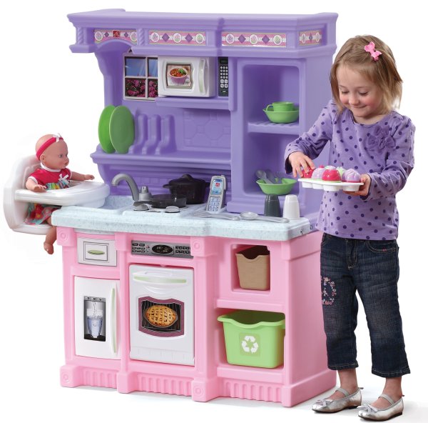 儿童小厨房玩具，带30个配件