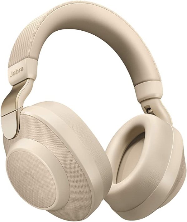 Elite 85h Wireless Noise-Canceling Headphones, Gold Beige – Over Ear Bluetooth Headphones Compatible with iPhone and Android - Built-in Microphone, Long Battery Life - Rain and Water Resistant