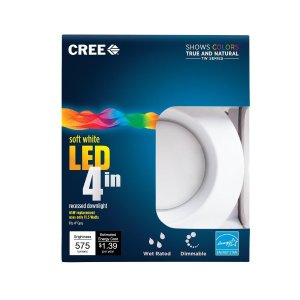 Cree TW系列 4英寸 65W  白炽光（2700K）LED改造筒灯