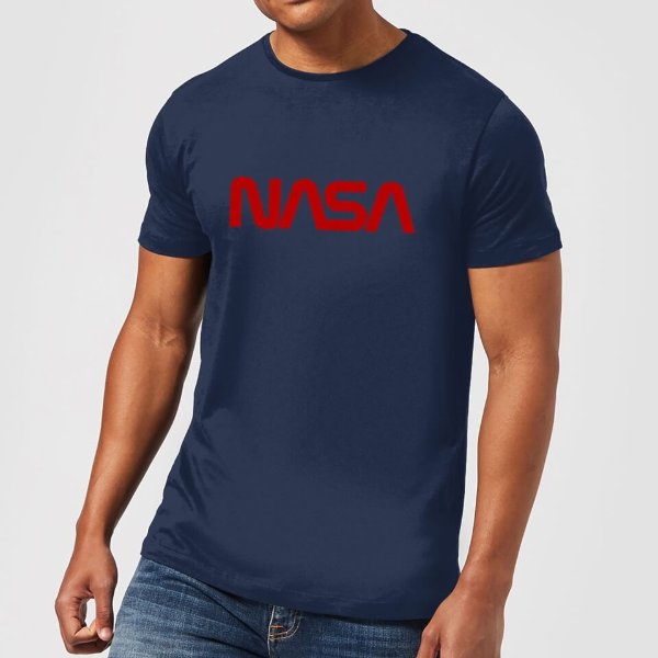 Worm Red Logotype T-Shirt - Navy