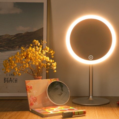 WENFENG Lighted Makeup Mirror, 3 Color Modes
