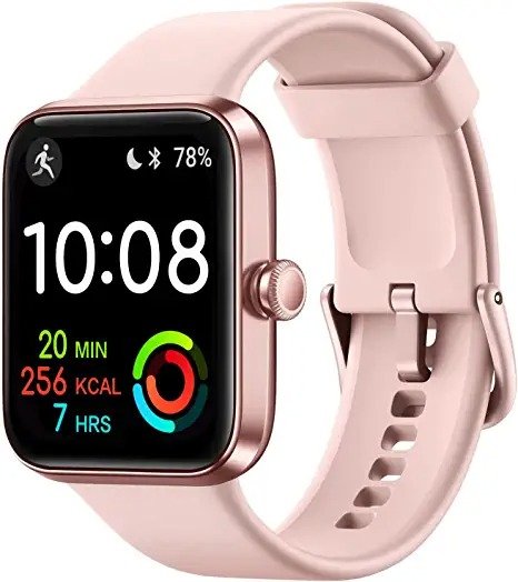 Smart Watches for Women, Fitness Tracker [24h Accurate Health Monitor with 5ATM Waterproof] Smartwatch for Android iOS Phones with 1.69 Touch Color Screen Heart Rate Sleep Monitor, Pink