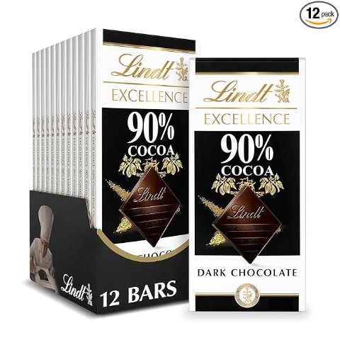Excellence Bar, 90% Cocoa Supreme Dark Chocolate 3.5 Ounce (Pack of 12)