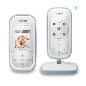 VTech Safe&Sound VM311 Expandable Digital Video Baby Monitor with Full-Color and Automatic Night Vision, 1 Parent Unit, White/Silver