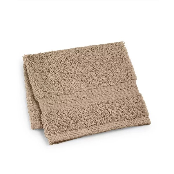 Soft Spun Cotton Solid Wash Towel, 12" x 12"