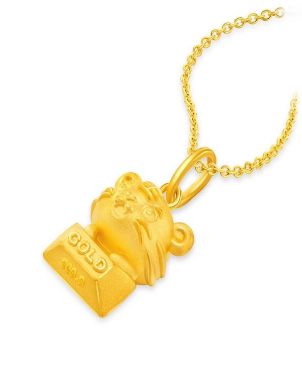 Year of Tiger Charm in 24K Gold