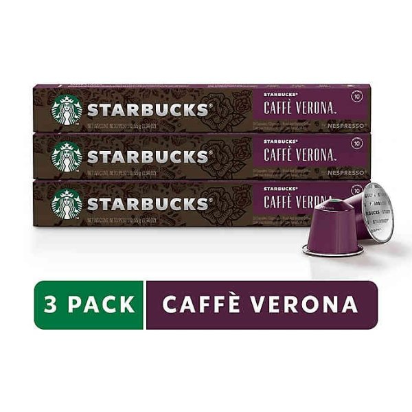 Starbucks® by Nespresso® Caff&egrave; Verona Espresso 30-Count Capsules