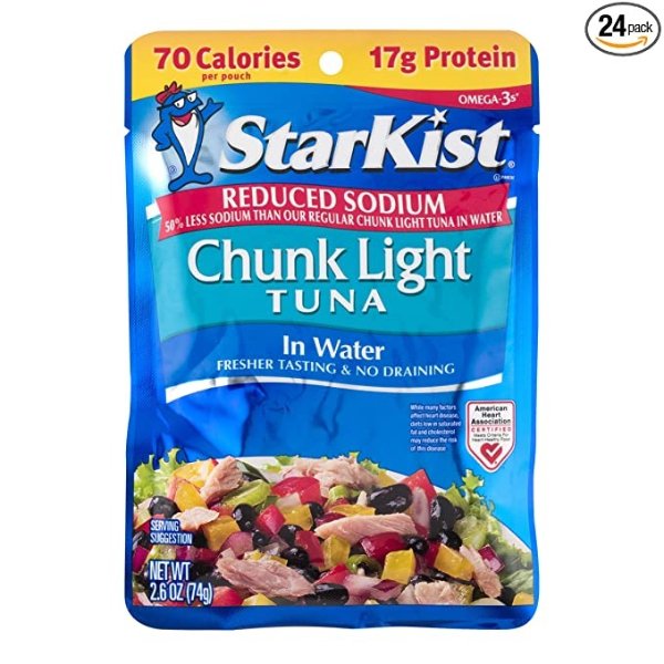 StarKist 减钠吞拿鱼 2.6oz 24包