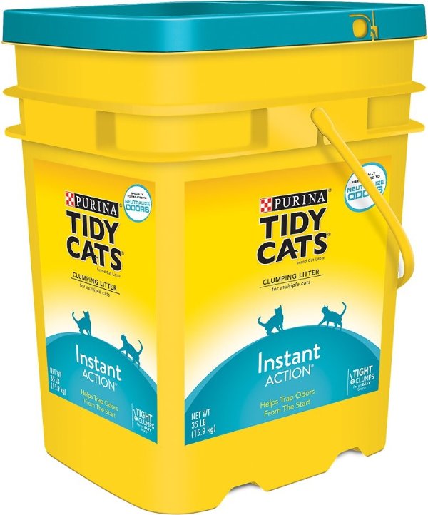 Instant Action Immediate Odor Control Cat Litter, 35-lb pail - Chewy.com