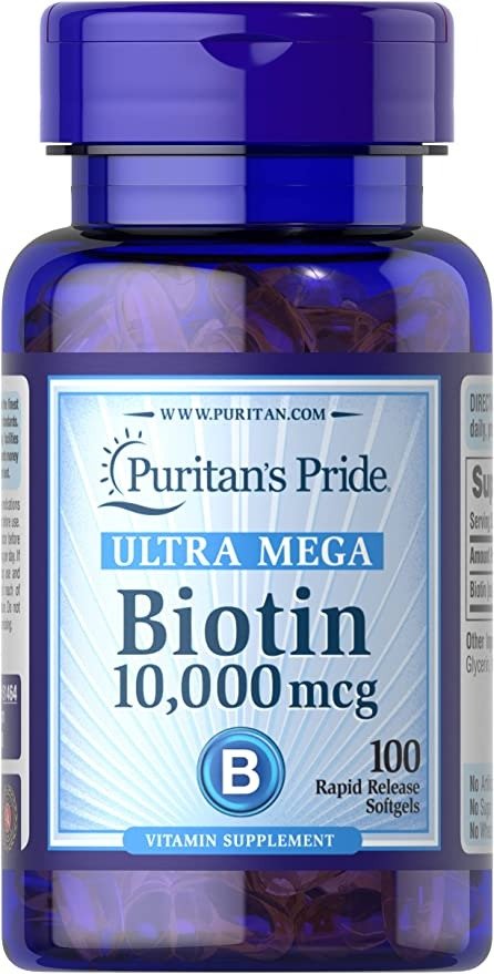 Puritan's Pride 普丽普莱 生物素 10000毫克软胶囊，100粒