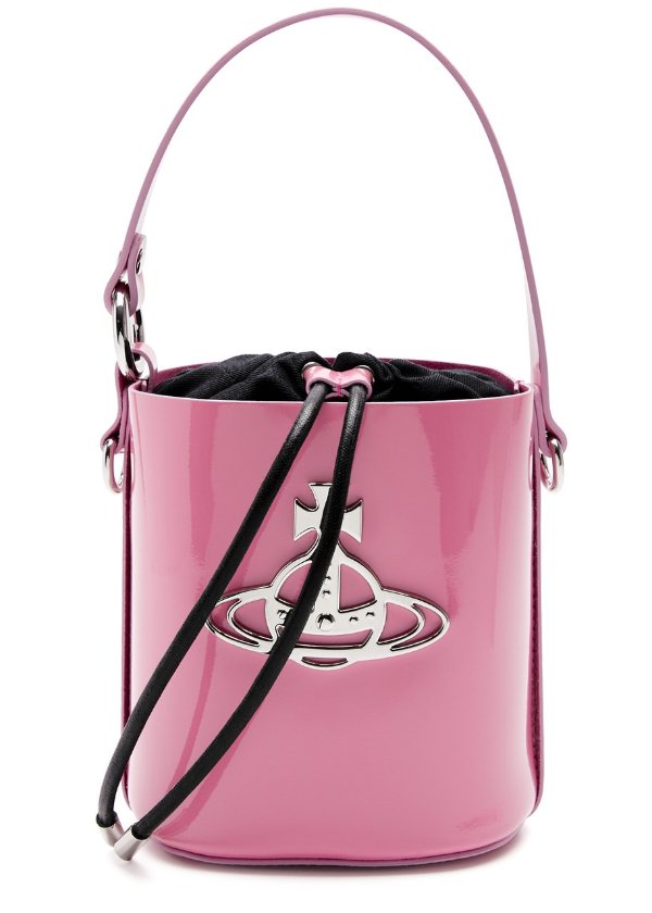 VIVIENNE WESTWOOD New Season Daisy patent leather bucket bag